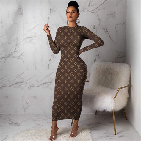 louis vuitton dress silk|Louis Vuitton bodycon dress.